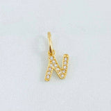 Dije Letra N 0.6gr / 1.5cm / Oro Amarillo 18K
