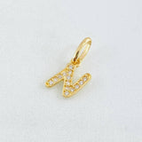 Dije Letra N 0.6gr / 1.5cm / Oro Amarillo 18K