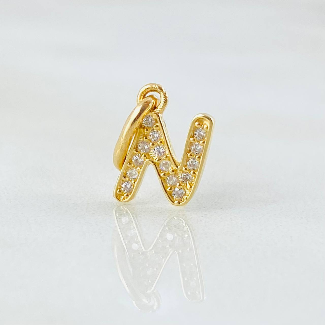Dije Letra N 0.6gr / 1.5cm / Oro Amarillo 18K