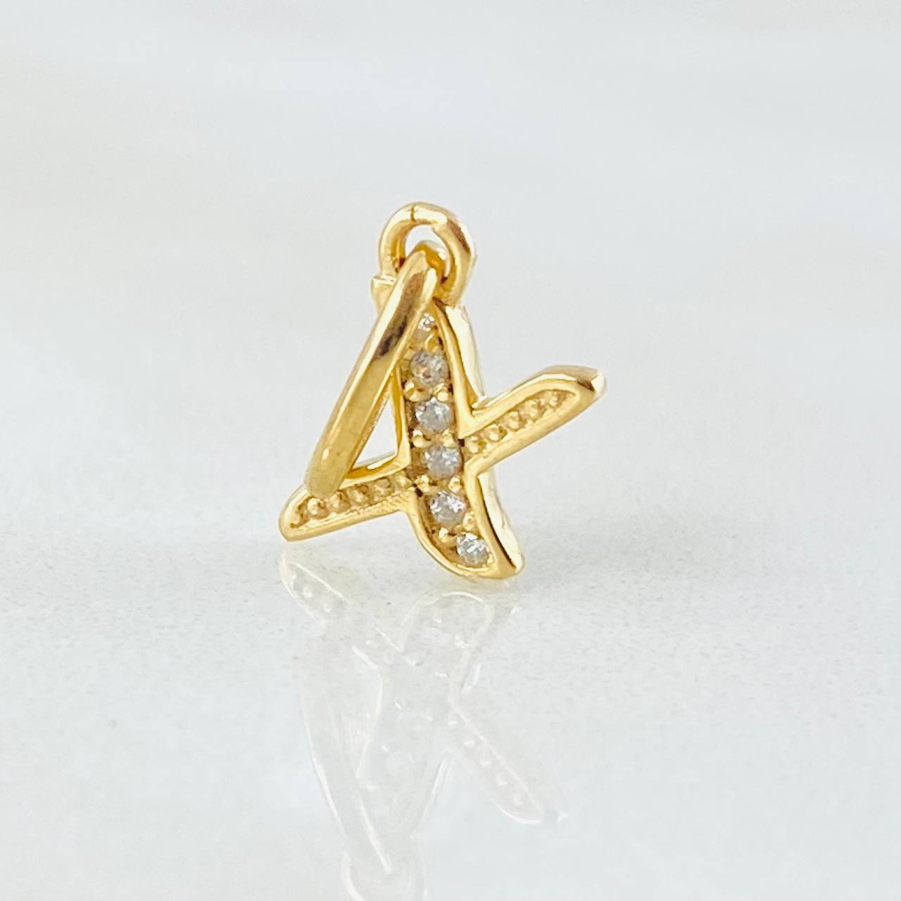 Dije Letra X 0.6gr / 1.6cm / Oro Amarillo 18K *