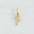 Dije Letra F 0.45gr / 1.5cm / Oro Amarillo 18K