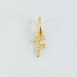 Dije Letra F 0.45gr / 1.5cm / Oro Amarillo 18K