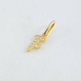 Dije Letra F 0.45gr / 1.5cm / Oro Amarillo 18K