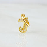 Dije Letra J 0.65gr / 1.6cm / Oro Amarillo 18K ©