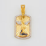 Dije Medalla San Miguel 4.05g / 3cm Tres Oros 18K