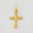 Dije Cruz Trebol 1.1g / 2.5cm Oro Amarillo 18K