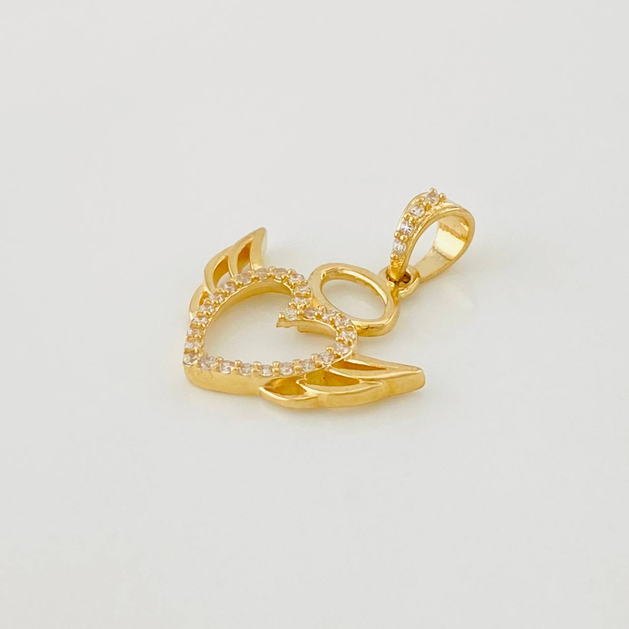Dije Corazon Alas 1.55g / 2cm Oro Amarillo 18K