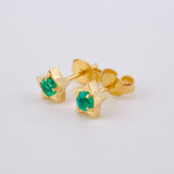 Topos Estrella Esmeraldas 18pts 1.55gr / 5.5mm Oro Amarillo 18K