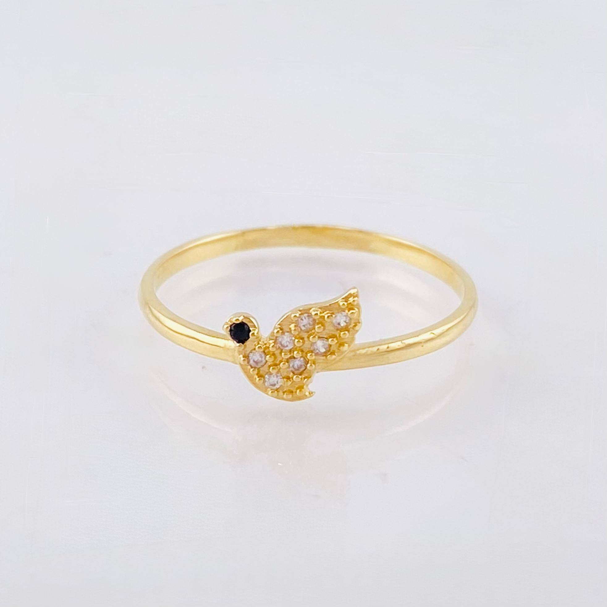 Anillo Paloma 1.25gr / T8 1/4 / Oro Amarillo 18K