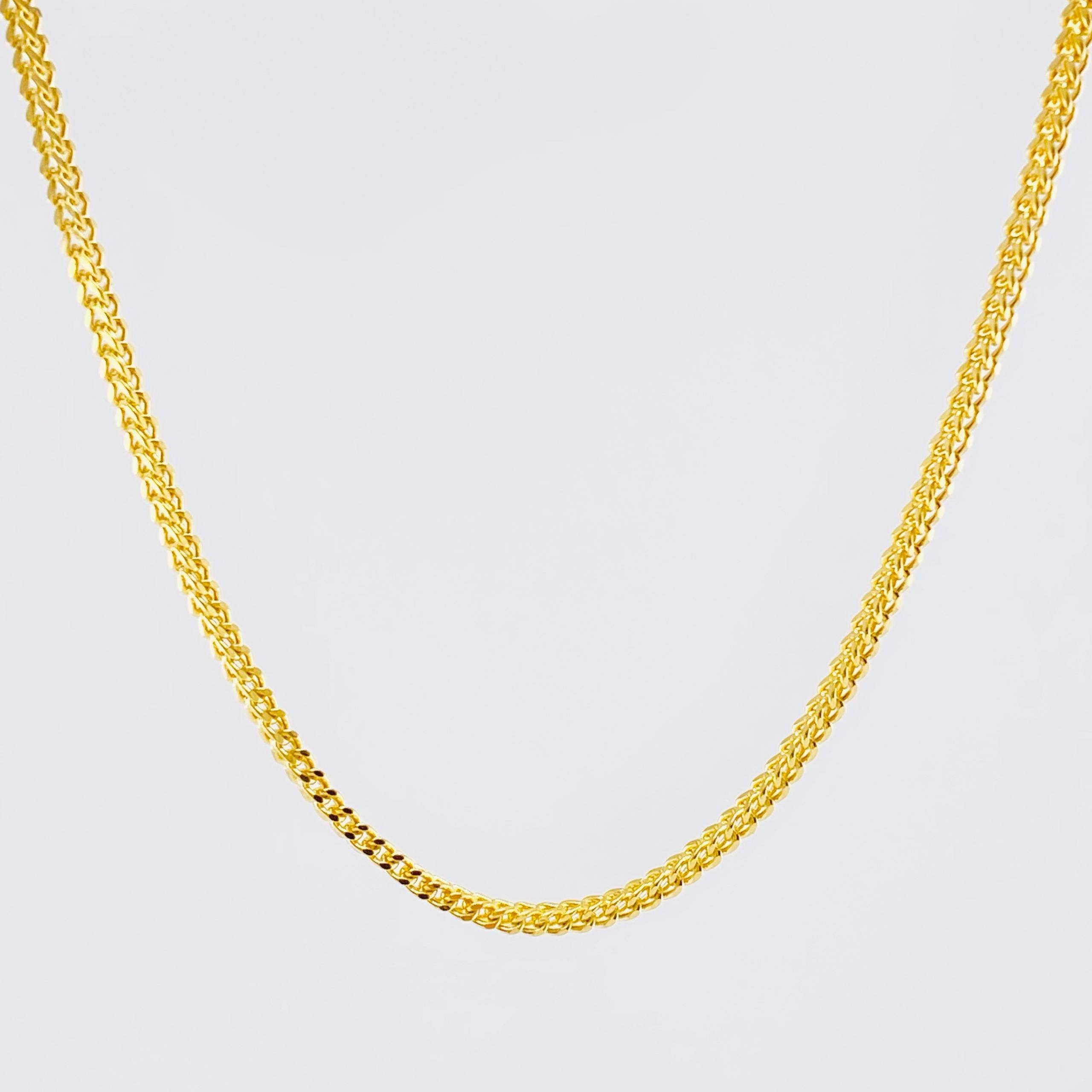 Cadena Franco 4.7gr / 45cm / 1.8mm Oro Amarillo +3 18K *