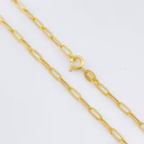Cadena Cajon 1.6gr / 45cm / 2.2mm Oro Amarillo +3 18K