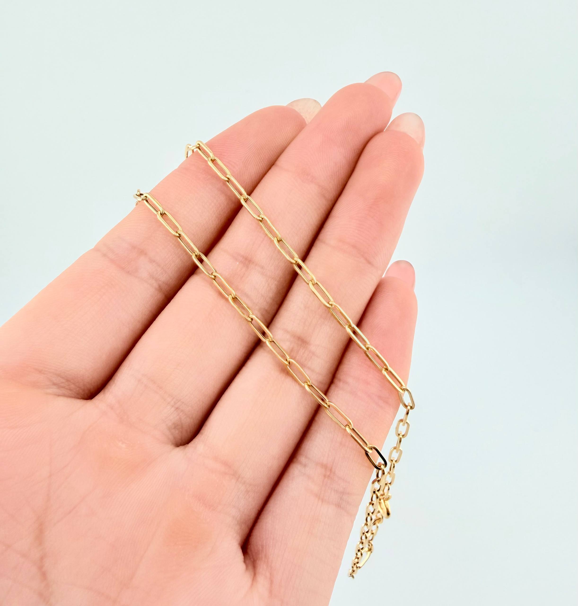 Cadena Cajon 1.6gr / 45cm / 2.2mm Oro Amarillo +3 18K