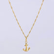 Set Cadena y Dije Singapur + Ancla 1.25gr / 45cm / Oro Amarillo 18K (Oferta)