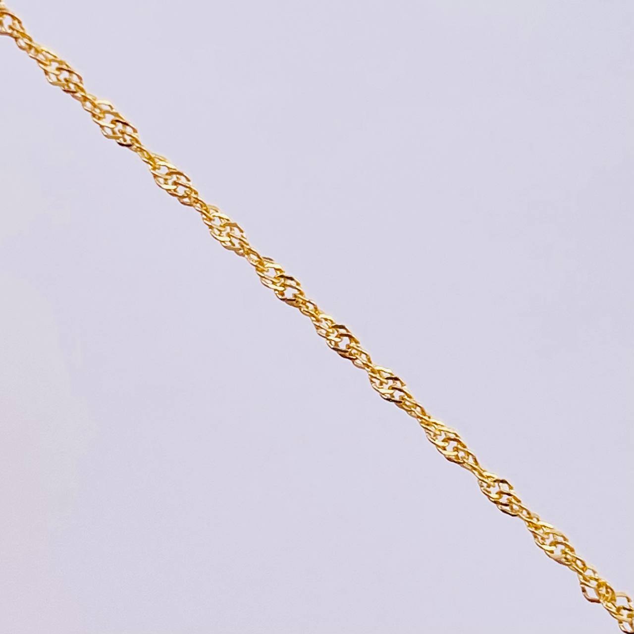 Set Cadena y Dije Singapur + Ancla 1.25gr / 45cm / Oro Amarillo 18K (Oferta)