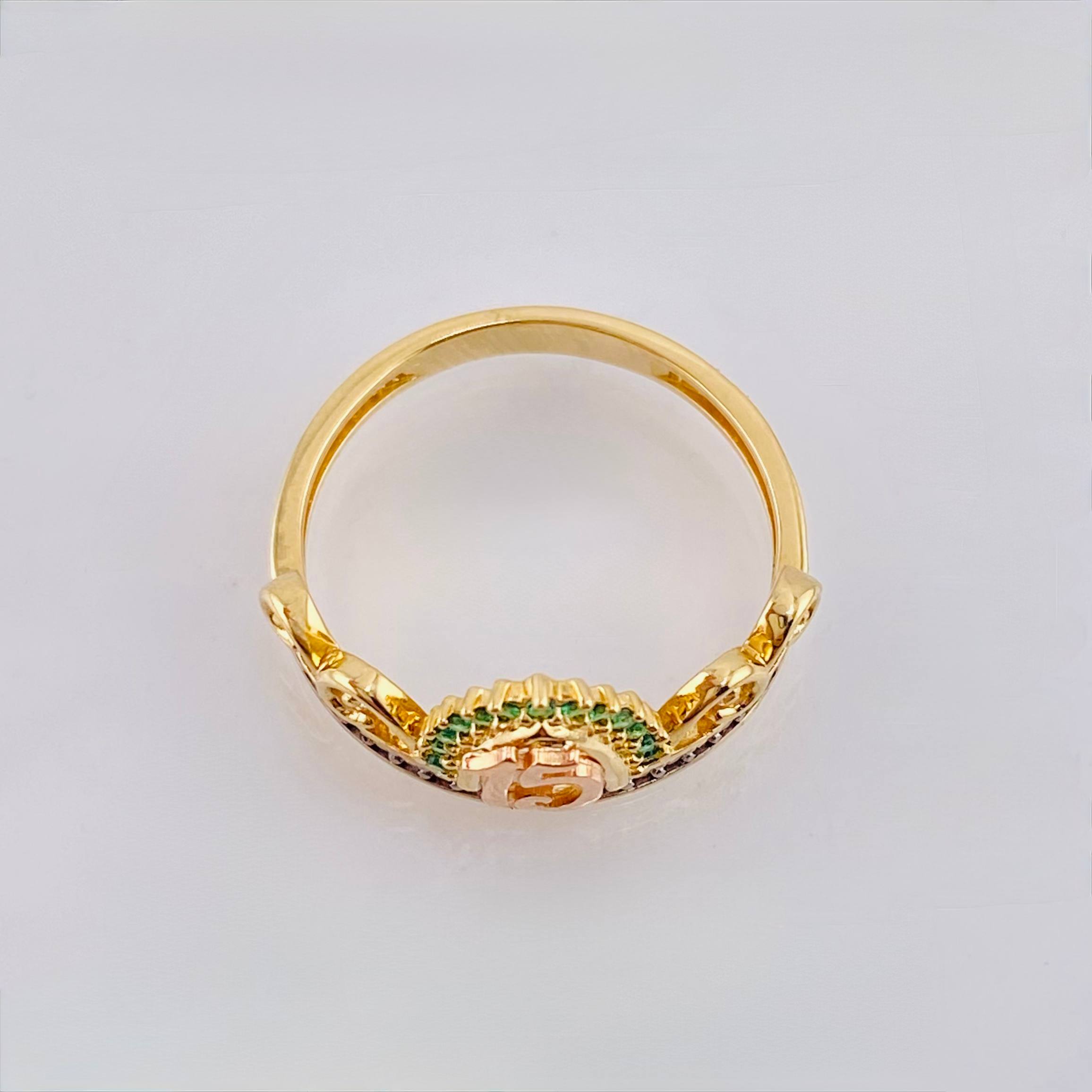 Anillo 15s 3gr / T7 / Tres Oros 18K