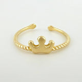Anillo Corona Marina 1gr / T4 / Oro Amarillo 18K *