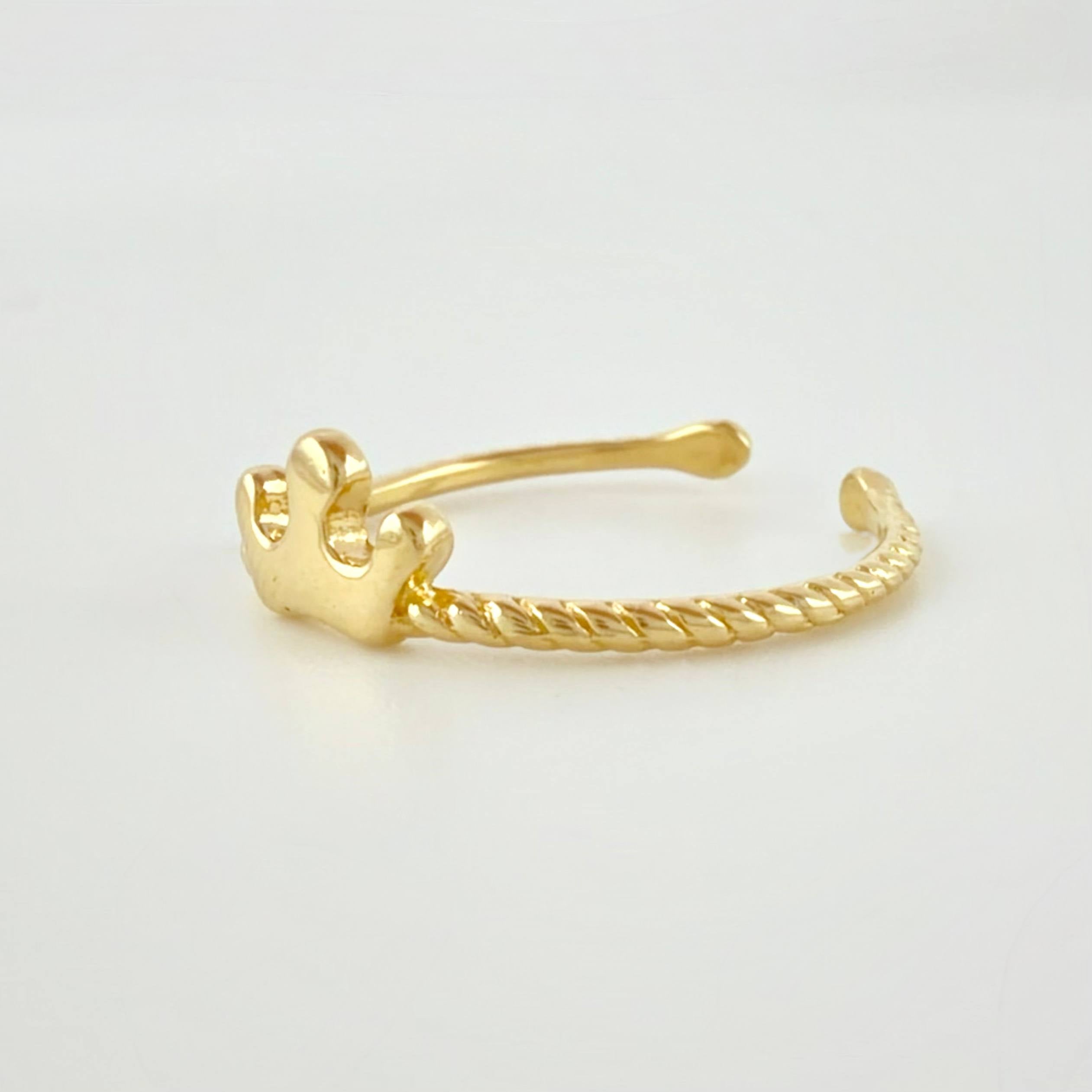 Anillo Corona Marina 1gr / T4 / Oro Amarillo 18K *