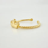 Anillo Corona Marina 1gr / T4 / Oro Amarillo 18K *