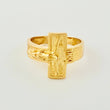 Anillo Cruz Cristo 3.95gr / T6 / Oro Amarillo 18K *