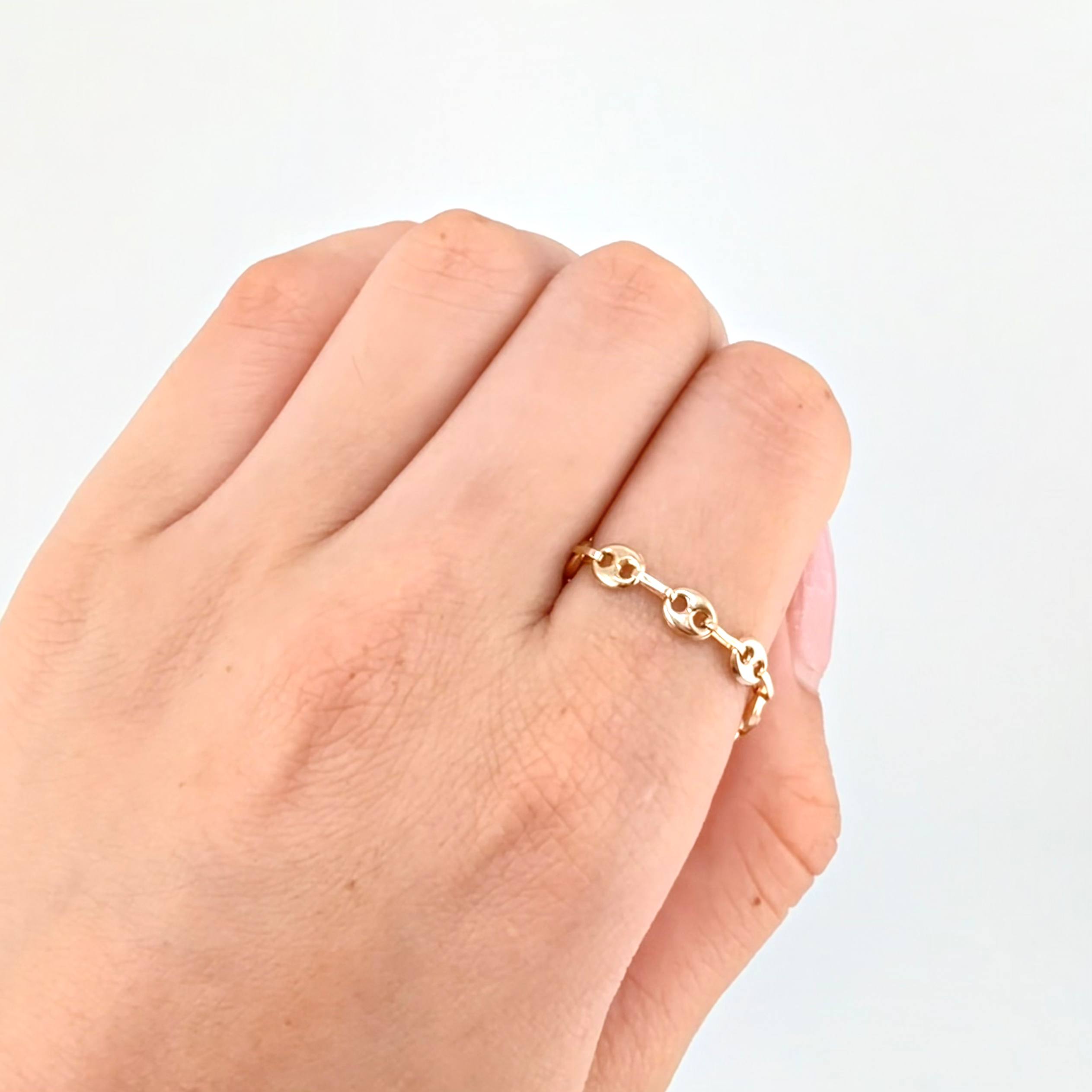 Anillo Gc 0.95gr / T12 1/2 - T12 3/4 / 4mm Oro Amarillo 18K *