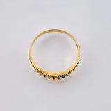 Anillo Esmeraldas 13pts  2.15gr / T8 1/2 / Oro Amarillo 18K ©