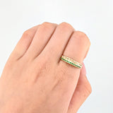 Anillo Esmeraldas 13pts  2.15gr / T8 1/2 / Oro Amarillo 18K ©