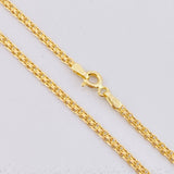 Cadena China 2.85g / 50cm / 2.3mm Oro Amarillo 18K