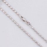 Cadena Morse Diamantada 4.9g / 40cm / 1.8mm Oro Blanco 18K