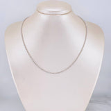 Cadena Morse Diamantada 4.9g / 40cm / 1.8mm Oro Blanco 18K