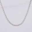 Cadena Plana 2.15g / 50cm / 1.5mm Oro Blanco 18K