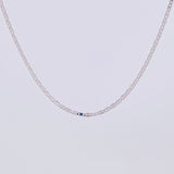 Cadena Plana 1.95g / 45cm / 1.5mm Oro Blanco 18K