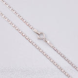 Cadena Plana 1.95g / 45cm / 1.5mm Oro Blanco 18K