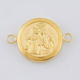 Herraje Virgen Del Cramen Mate 2.1 g / 3 cm Oro Amarillo 18K