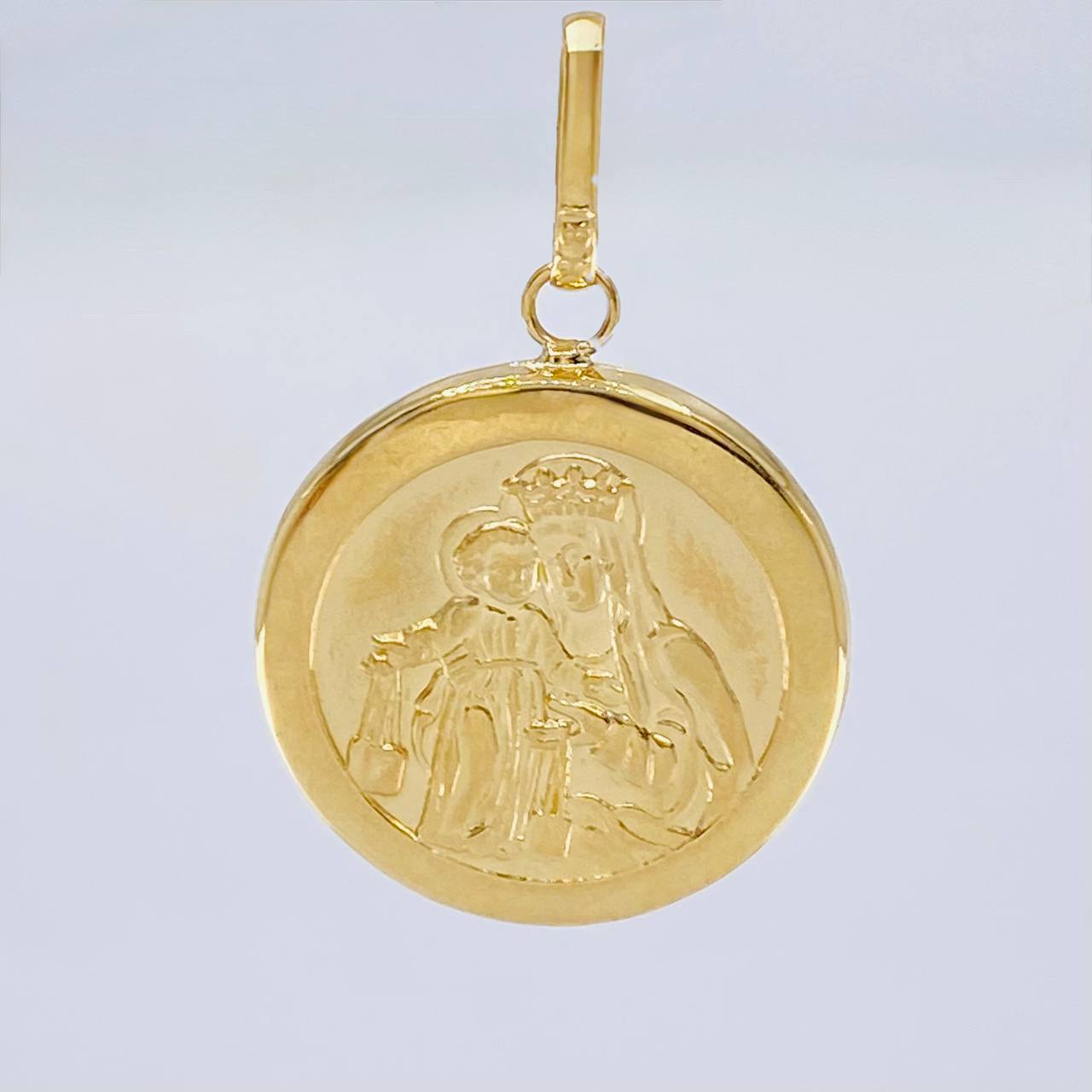 Dije Virgen Del Carmen Mate 2.25 g / 3.2 cm Oro Amarillo 18K