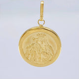 Dije Virgen Del Carmen Mate 2.2 g / 3.2 cm Oro Amarillo 18K