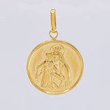 Dije Virgen Del Carmen Mate 1.7 g / 3 cm Oro Amarillo 18K