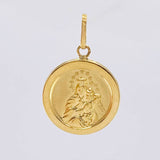 Dije Virgen Del Carmen Mate 1.1 g / 2.4 cm Oro Amarillo 18K
