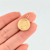 Dije Virgen Del Carmen Mate 1.15 g / 2.4 cm Oro Amarillo 18K