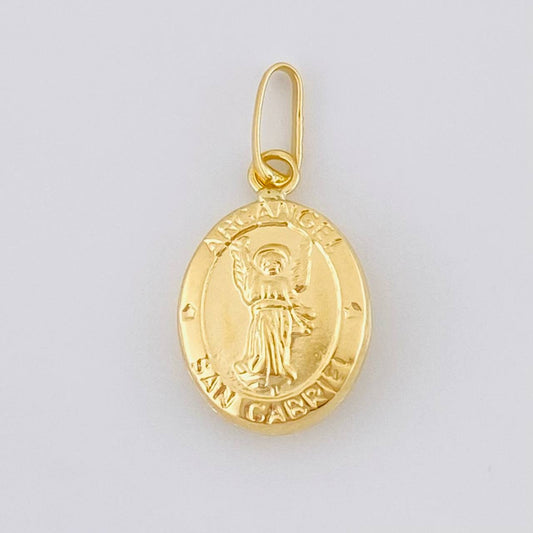 Dije Arcangel San Gabriel Mate 0.6 g / 2 cm Oro Amarillo 18K