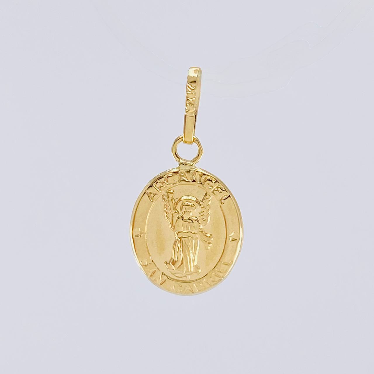 Dije Arcangel San Gabriel Mate 0.6 g / 2 cm Oro Amarillo 18K