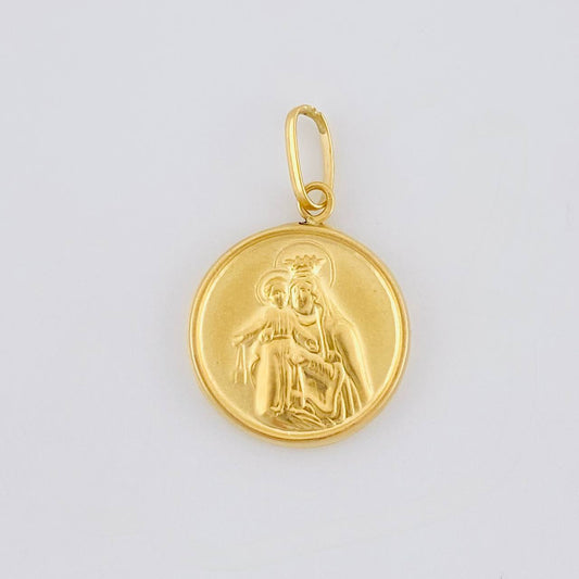Dije Virgen Del Carmen Mate 0.85 g / 2.2 cm Oro Amarillo 18K