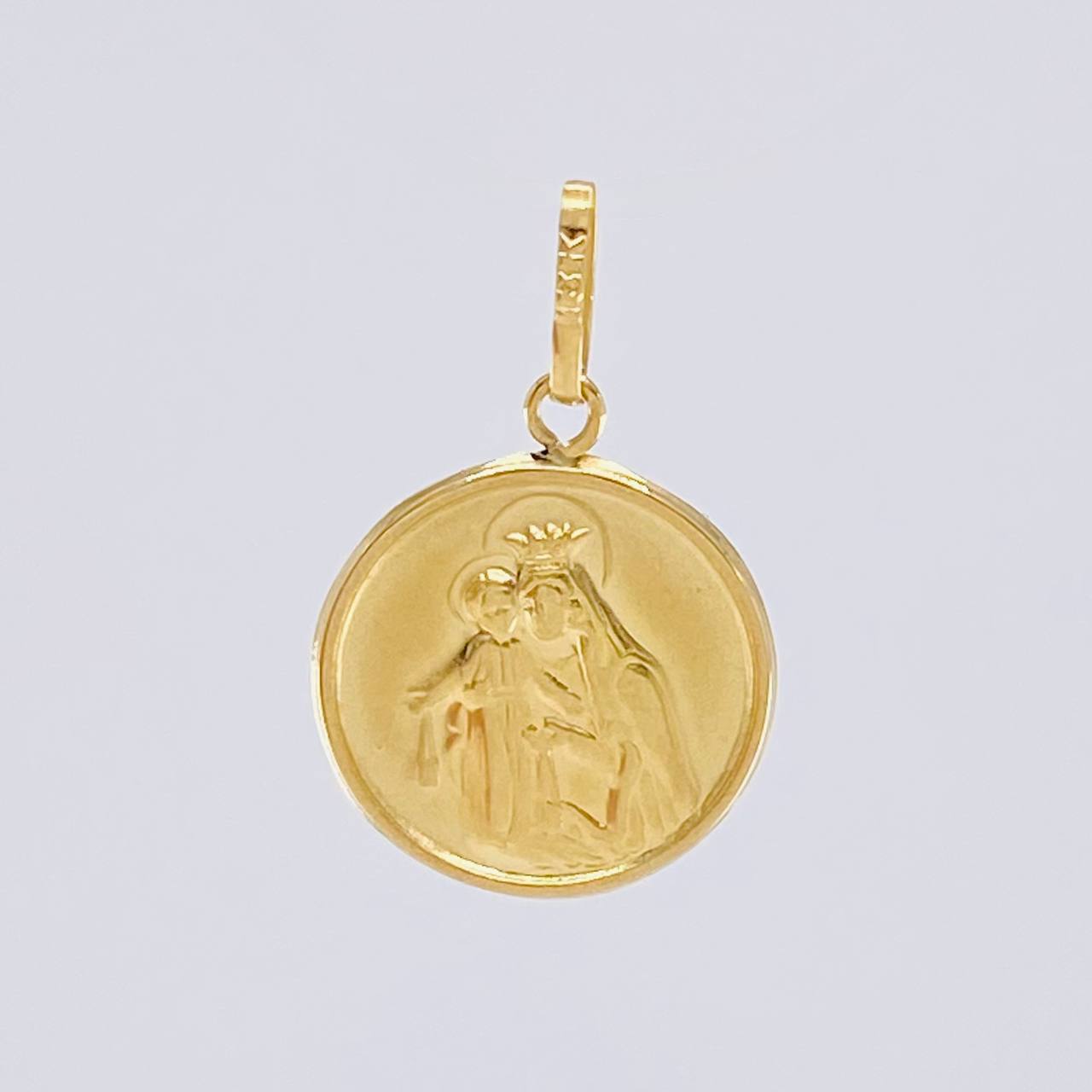 Dije Virgen Del Carmen Mate 0.9 g / 2.2 cm Oro Amarillo 18K