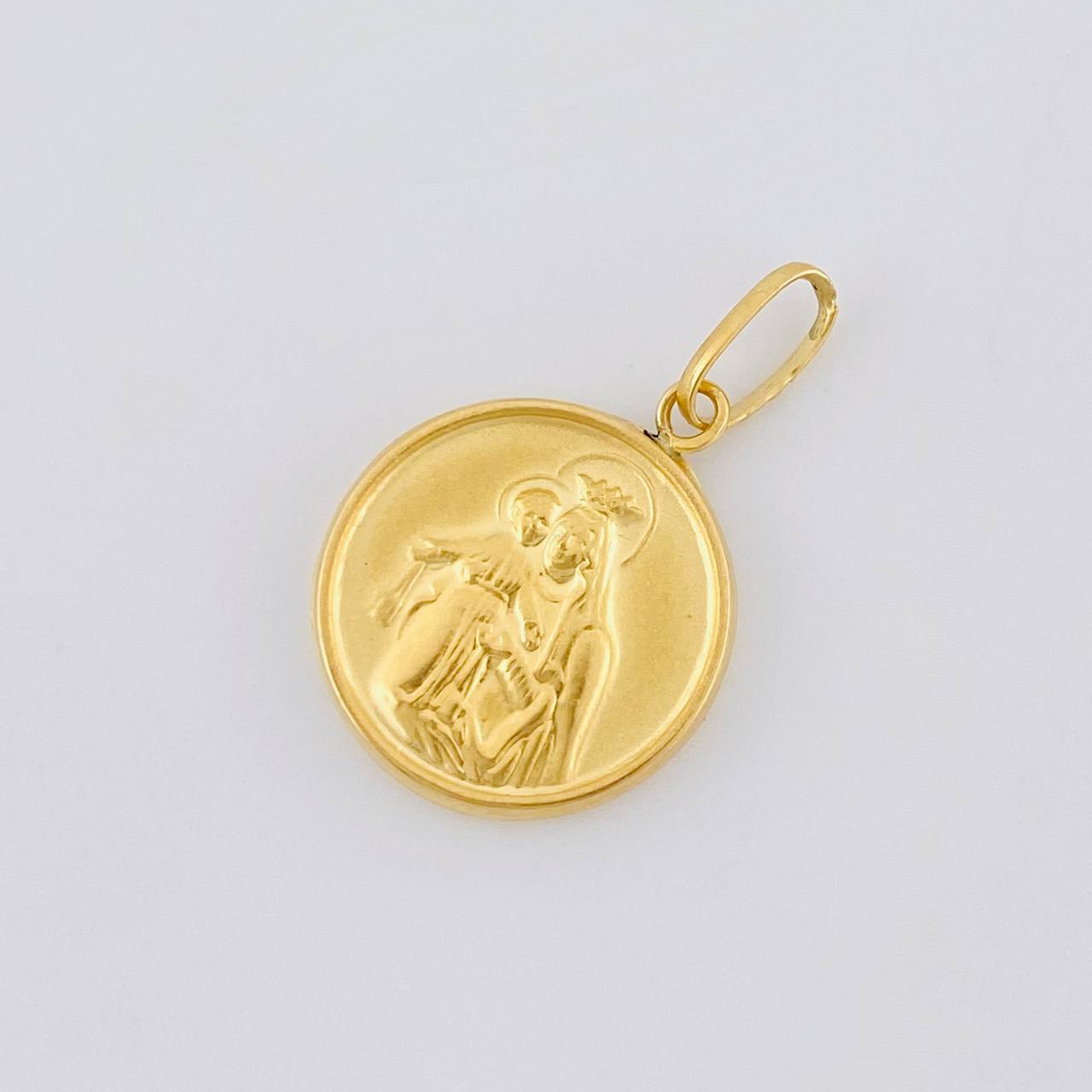 Dije Virgen Del Carmen Mate 0.9 g / 2.2 cm Oro Amarillo 18K