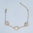 Pulso Trebol 5.45gr / 17cm-19cm / Oro 18K &