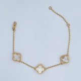 Pulso Trebol 5.45gr / 17cm-19cm / Oro 18K &