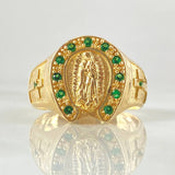 Anillo Virgen Guadalupe Herradura 7.35gr / T10 / Oro 18K