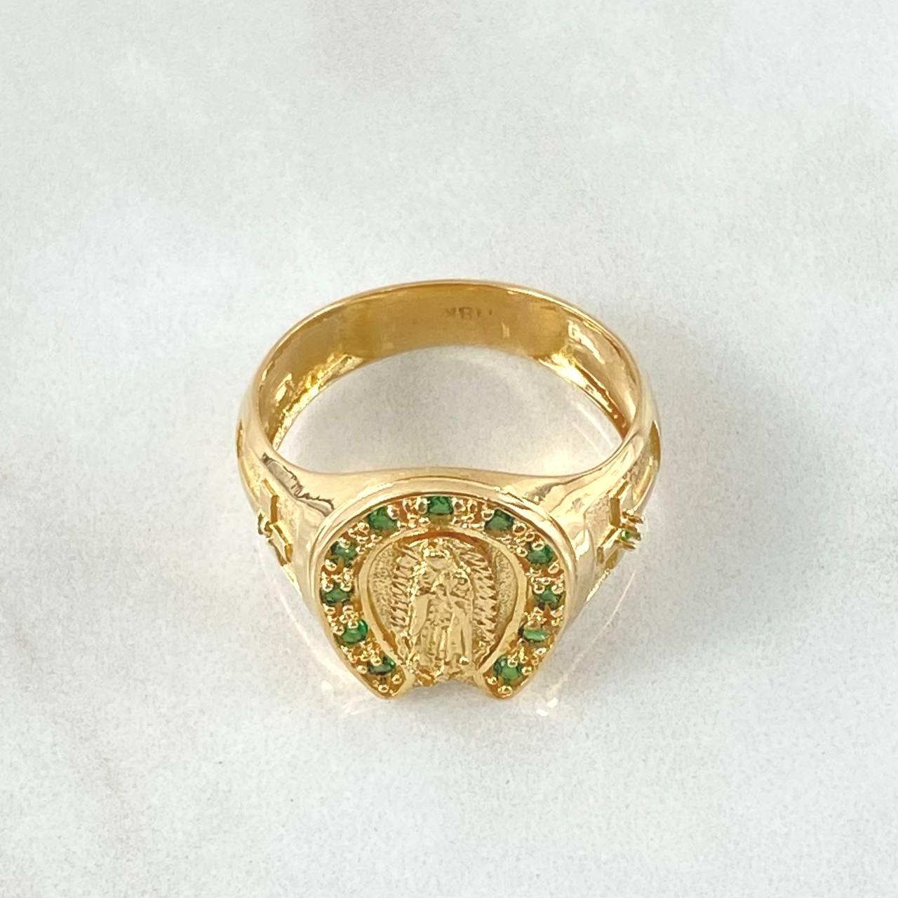 Anillo Virgen Guadalupe Herradura 7.35gr / T10 / Oro 18K