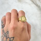 Anillo Virgen Guadalupe Herradura 7.35gr / T10 / Oro 18K