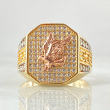 Anillo Aguila Enjaulada 7.35gr / T9 / Oro 18K