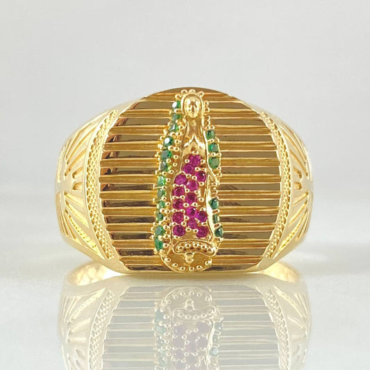 Anillo Milagrosa Radial 6.75gr / T9 3/4 / Oro 18K